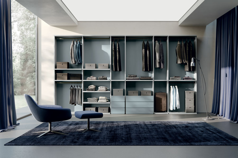 Chambre-Rangement-Casa-Zecchinon-Loft-Moderne Chambre-Rangement-Casa-Zecchinon-Loft-Moderne